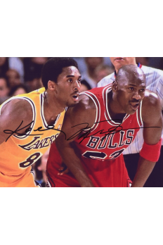 Michael Jordan Kobe Bryant 8x10 Signed Autograph COA Bulls Lakers