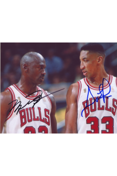 Michael Jordan Scottie Pippen 8x10 Signed Autograph COA Bulls