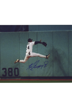 Ken Griffey Jr 8x10 Photo Signed Autograph COA HOF Mariners Jumping at Wall