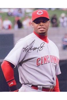 Ken Griffey Jr 8x10 Photo Signed Autograph COA HOF Mariners Reds Posed