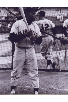 Willie Mays 8x10 Photo Signed Autograph COA HOF Giants Batting Cage