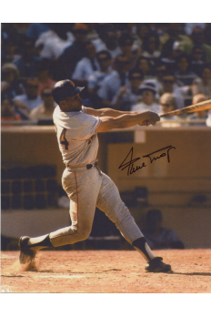 Willie Mays 8x10 Photo Signed Autograph COA HOF Giants Hitting at Plate