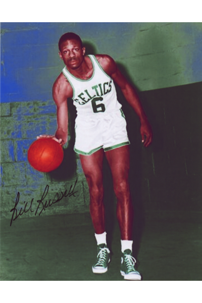 Bill Russell 8x10 Photo Signed Autograph COA HOF Celtics Posed 1960