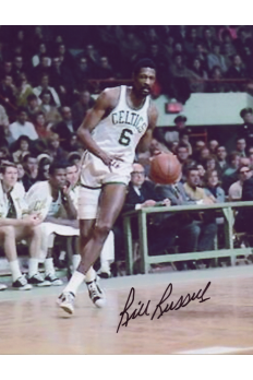 Bill Russell 8x10 Photo Signed Autograph COA HOF Celtics Dribbling